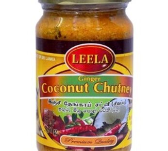 Leela Ginger Coconut Chutney – Red 12 x 350 g